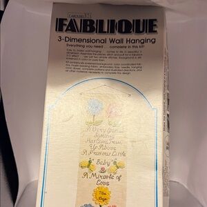 3-Dimensional Wall Hanging Kit - Cream and Blue